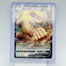 Pokemon Slaking V 058/078 Pokemon GO TCG Ultra Rare Holo NM - Image 3