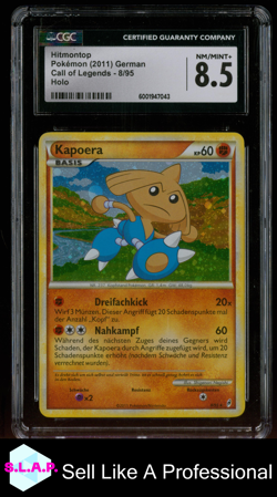 KAPOERA HOLO POKEMON NINTENDO 8/95 2011 CALL OF LEGENDS HOLO DE CGC 8.5 - Image 1