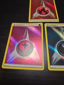 LP/MP Fairy Darkness Fire Energy REV HOLO 2013 XY Black White Set Pokemon TCG - Image 3