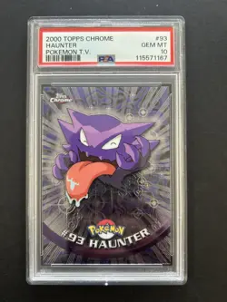 HAUNTER | #93 | PSA 10 | TOPPS CHROME HOLO POKEMON T.V. | G20 - Image 1