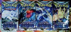 4x Silver Tempest Booster Pack - Pokemon Full Art Set SWSH Sealed Lot - Image 1