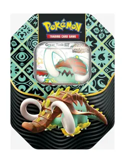 Pokemon TCG: SV Paldean Fates Great Tusk ex Tin - LOT OF 2 - Image 1