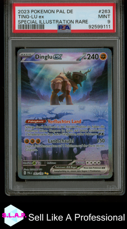 TING-LU EX SPECI4L ILL RARE POKEMON GER PAL DE-PALDEA EVOLVED 2023 263 PSA 9 - Image 1