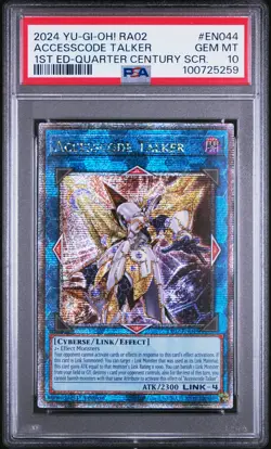 2024 YU-GI-OH! RA02-25TH ANV RARITY COLL II #EN044 ACCESSCODE TALKER PSA 10 - Image 1