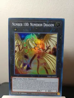 YuGiOh! - Number 100: Numeron Dragon - 1st Edition Super Rare RA01-EN039 NM - Image 1