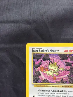 Pokemon Cards: Wizards Black Star Promo: Team Rocket's Meowth 18 - Image 2