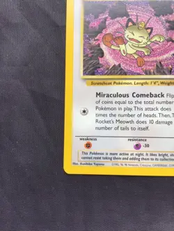 Pokemon Cards: Wizards Black Star Promo: Team Rocket's Meowth 18 - Image 5