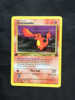 Pokemon Cards: Team Rocket 1st Edition Common: Charmander 50/82 - Image 1