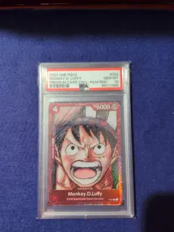 2023 One Piece Premium Card Collection Film Red Monkey D Luffy PSA 10 - Image 1