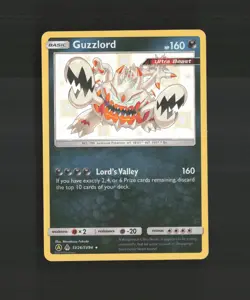 Guzzlord SV26/SV94 SM Hidden Fates Shiny Baby Holo Rare Pokemon Card NM - Image 1