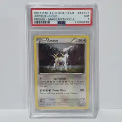 2017 PSA 7 Pokemon Arceus Holo XY197 Mythical Coll Black Star Promo Card NM - Image 1