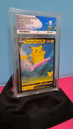 Surfing Pikachu v 008/025 Celebrations Card ACE 9 - Image 3