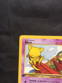 Pokemon Cards: Team Rocket 1st Edition Common: Abra 49/82 - Image 2