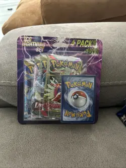 NEW POKEMON TCG LIGHTNING set / 4 PACKS + 1 BONUS CARD SEALED - Image 1