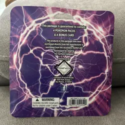 NEW POKEMON TCG LIGHTNING set / 4 PACKS + 1 BONUS CARD SEALED - Image 2
