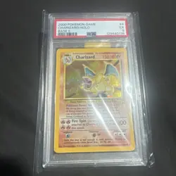 Pokemon TCG Charizard Base Set 2 Holo Unlimited Rare Card 4/130 PSA 5 - Image 1