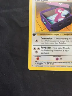 Pokemon Cards: Team Rocket 1st Edition Uncommon: Porygon 48/82 - Image 5