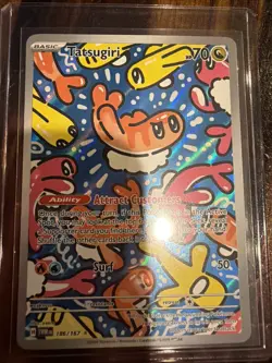 Pokemon TCG Sv06 Twilight Masquerade Tatsugiri Full Art Holo Card 186/167 - Image 2