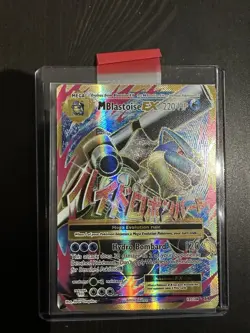 Mega Blastoise EX Full Art 102/108 Pokemon Card Evolutions Near Mint Minus NM- - Image 1