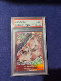 2023 One Piece Premium Card Collection Film Red Roronoa Zoro PSA 10 - Image 1
