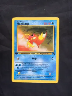 Pokemon Cards: Team Rocket 1st Edition Uncommon: Magikarp 47/82 - Image 1