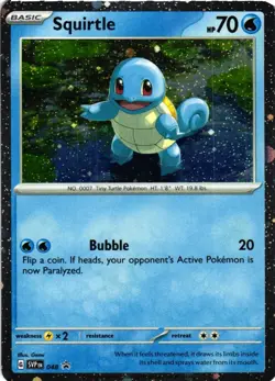 Squirtle - (Cosmos Holo) Promo SV: Scarlet & Violet Promo Cards 048 NM - Image 1