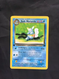 Pokemon Cards: Team Rocket 1st Edition Uncommon: Dark Wartortle 46/82 - Image 1