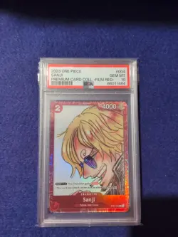 2023 One Piece Premium Card Collection Film Red Sanji PSA 10 - Image 1