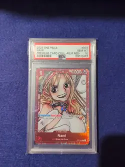 2023 One Piece Premium Card Collection Film Red Nami PSA 10 - Image 1