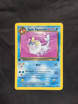 Pokemon Cards: Team Rocket 1st Edition Uncommon: Dark Vaporeon 45/82 - Image 1
