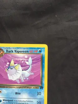 Pokemon Cards: Team Rocket 1st Edition Uncommon: Dark Vaporeon 45/82 - Image 3