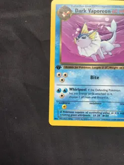 Pokemon Cards: Team Rocket 1st Edition Uncommon: Dark Vaporeon 45/82 - Image 5