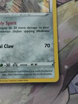 Pokemon Card Galarian Perrserker 128/202 Rare Holo Sword & Shield LP - Image 5