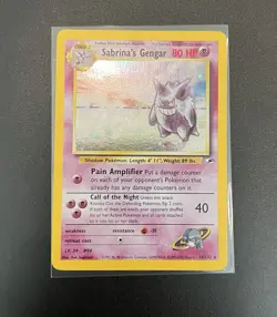 Sabrina's Gengar #14 Holo Rare Gym Heroes Pokemon Card 014/132 - Image 1