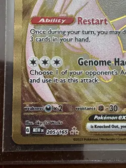 Mew EX Metal Gold 205/165 Pokemon TCG Scarlet & Violet 151 Promo Card NM - Image 5
