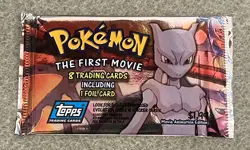 Pokemon "The First Movie" Sealed Unopened Trading Card Pack Topps - Lot JJ2 - Image 1