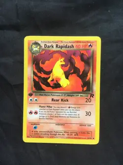 Pokemon Cards: Team Rocket 1st Edition Uncommon: Dark Rapidash 44/82 - Image 1