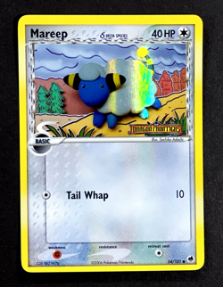 2006 Pokemon MAREEP Ex Dragon Frontiers REVERSE HOLO Foil STAMPED Card 54/101 - Image 1