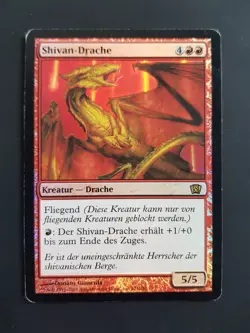 FOIL Shivan Dragon, Magic Mtg Card Collection, Karten Sammlung - Image 1