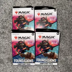 4x Magic The Gathering Foundations Jumpstart Pack (English) 2 Boosters A Box - Image 1