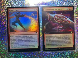 MTG Foil: Rare 0384 Ensnared by the Mara (Extended Art); 150/302 Kami's Flare - Image 1