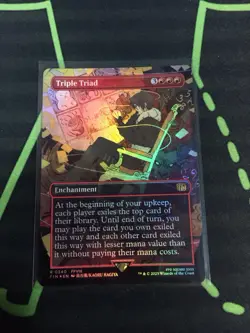 MTG Magic The Gathering Triple Triad Foil FIN Rare Borderless Final Fantasy - Image 1