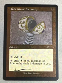 MTG / Talisman of Hierarchy / SLD / #1057 / FOIL ETCHED (Retro Frame) Rare / NM - Image 1