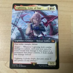 MTG - FIN - Lightning, Army of One - Borderless Non-Foil - M 0498 NM - Image 1