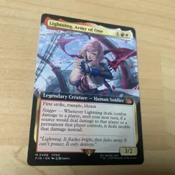 MTG - FIN - Lightning, Army of One - Borderless Non-Foil - M 0498 NM - Image 2