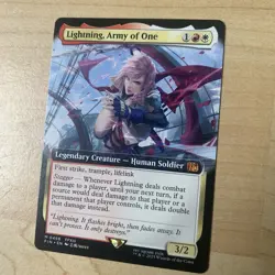 MTG - FIN - Lightning, Army of One - Borderless Non-Foil - M 0498 NM - Image 3
