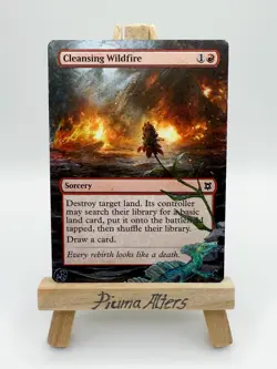 Cleansing Wildfire MTG Hand Painted Alter (Version 3) - Image 1