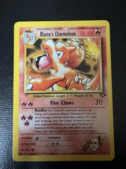 Blaine’s Charmeleon 31/132 - Gym Challenge - Unlimited - Pokemon - AUTHENTIC - Image 1