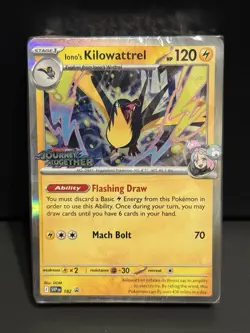 Iono’s Kilowattrel 182 Journey Together SEALED Promo Deck Pokemon TCG - Image 1