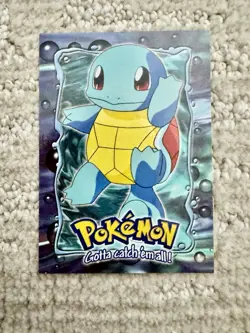 Topps Pokemon Squirtle #07 E7/12 1999 The First Movie Blue Logo MINT CONDITION! - Image 1